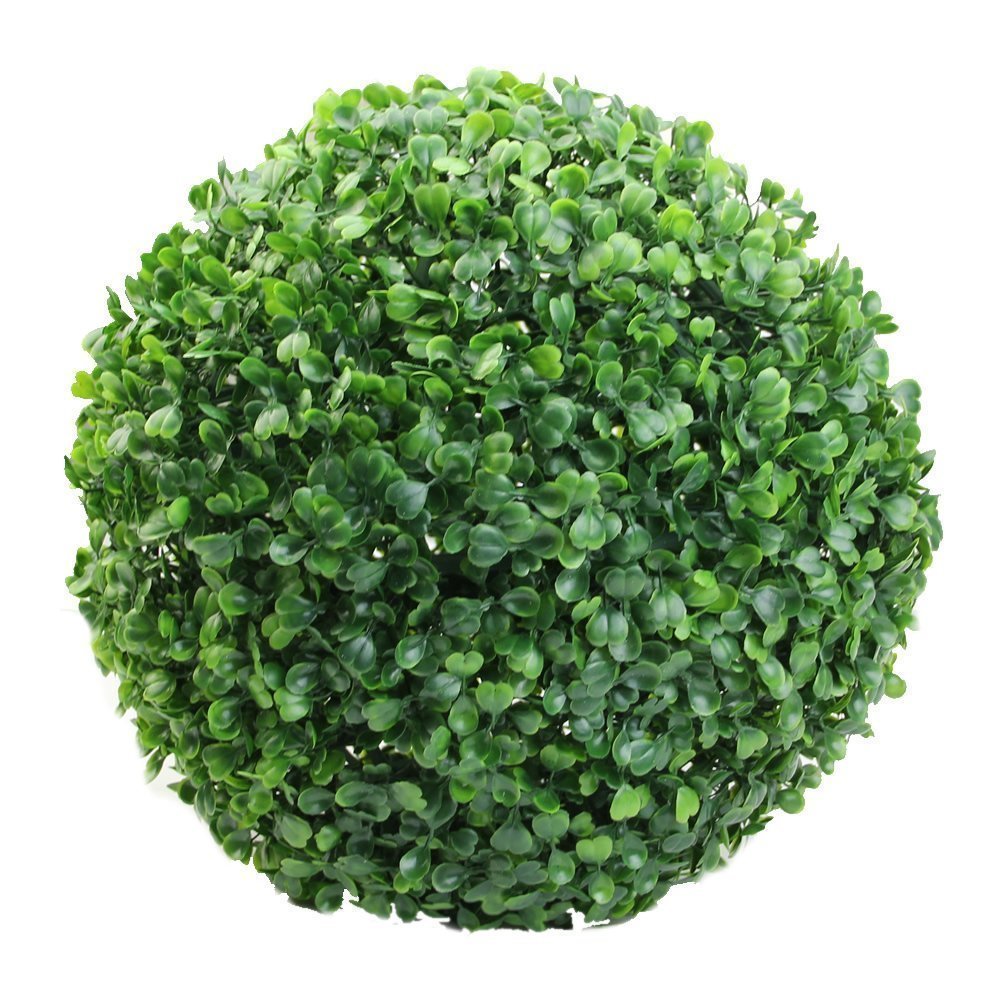 Daily Crafts 28cm Hanging Artificial Plant Big Size Topiary Ball Faux Boxwood Decorative Balls for Indoor, Outdoor, Garden, Wedding, Balcony, Backyard and Home Decor