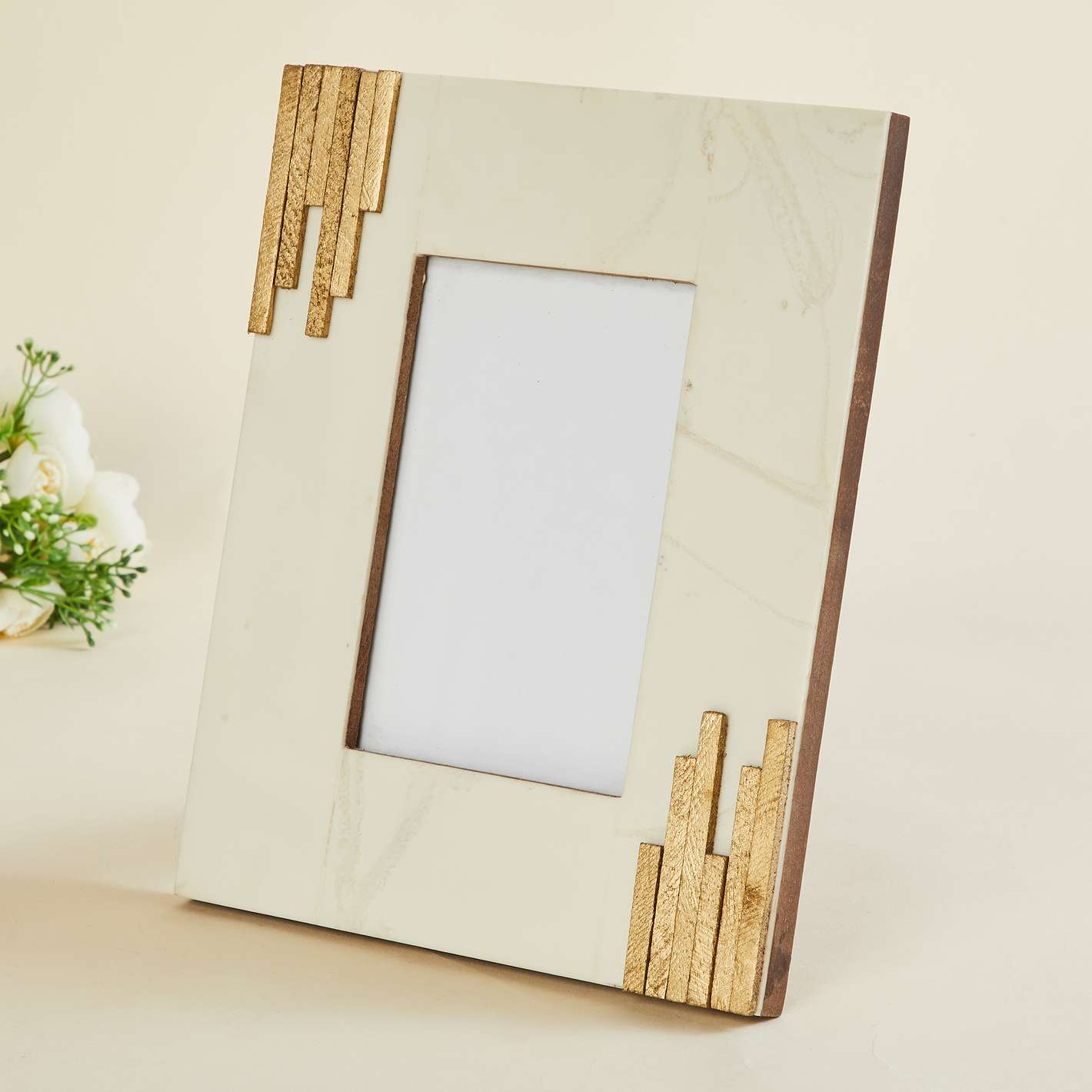 Eternity White Rectangular Wooden Photo Frame – 10 x 15 cm